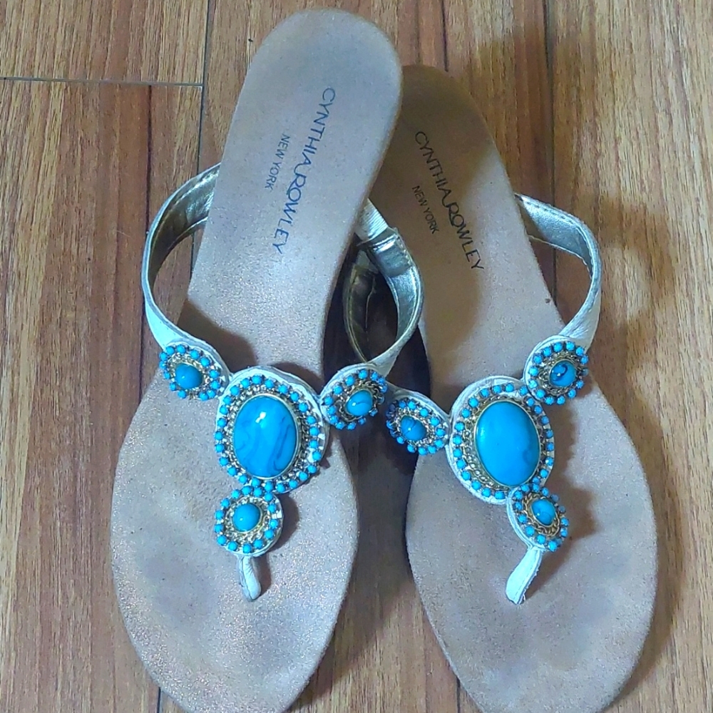 Summer Sandals with Turquoise stones